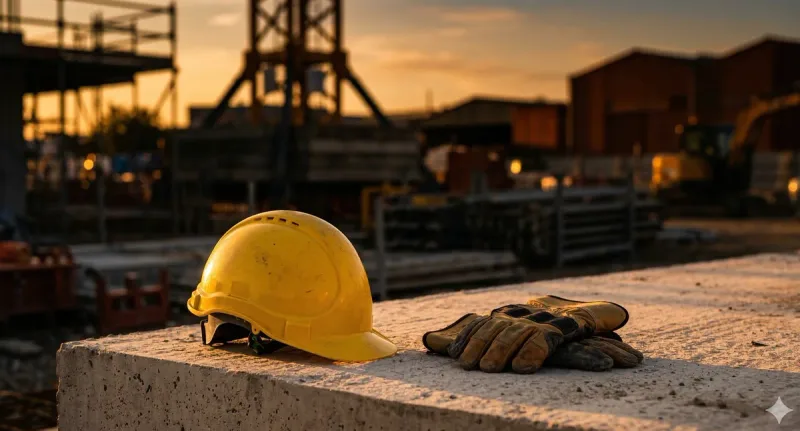 Casque de chantier — sécurité au travail et indemnisation des accidents professionnels