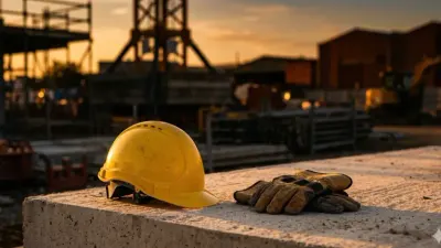 Casque de chantier, illustration des accidents du travail
