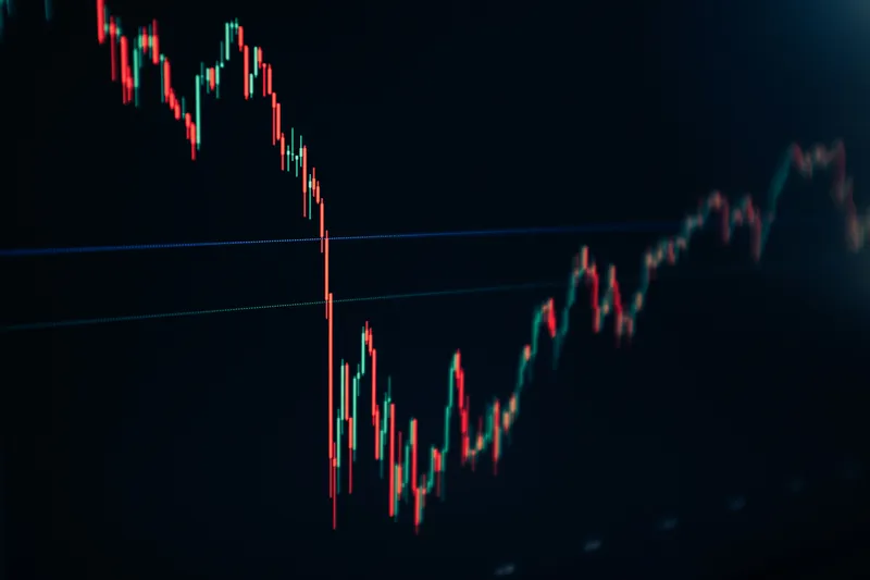 Graphique de données financières