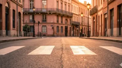 Passage piéton en ville, illustration des accidents de la route