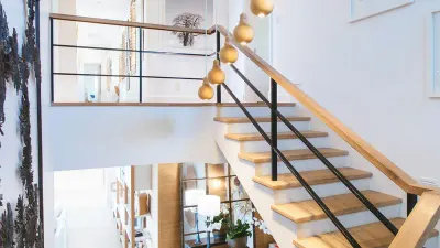 Escalier dans une maison, accidents de la vie courante